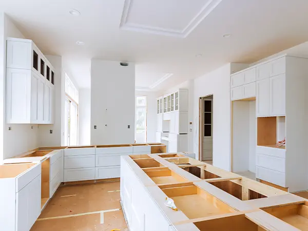 Kitchen remodel with brand new kitchen cabinets