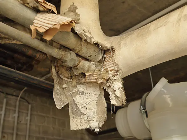One of the worst health hazards in basements - asbestos