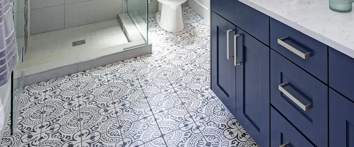 Beautiful ceramic tile floor