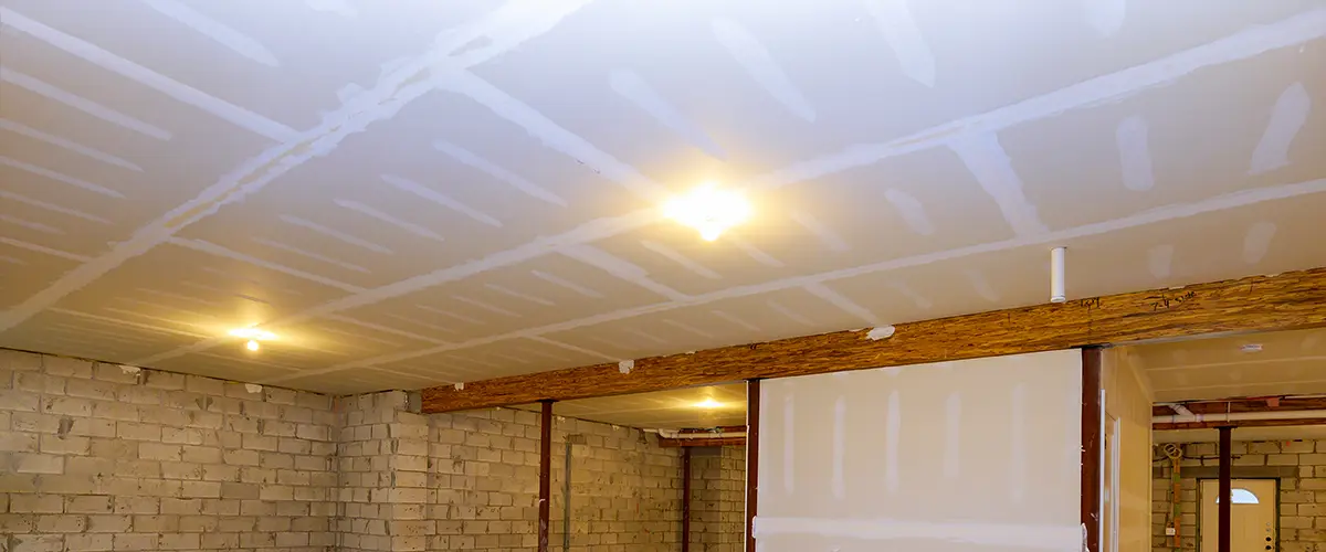 Basement ceiling finishing