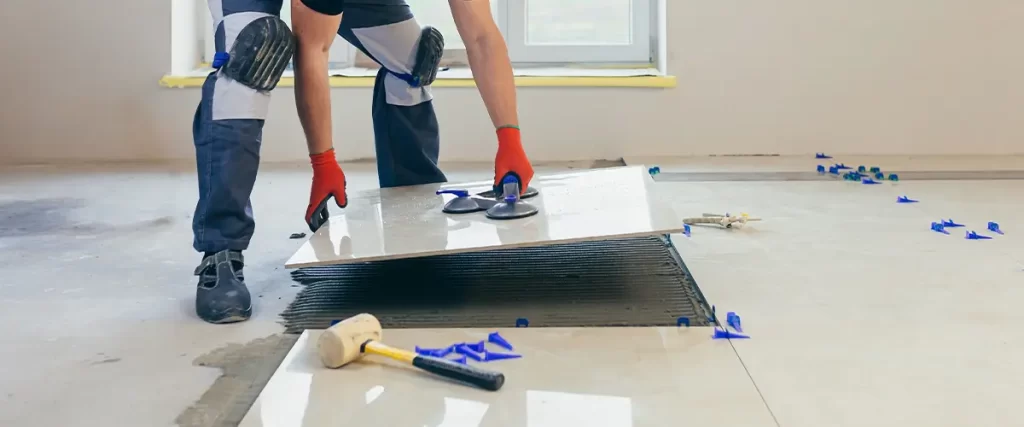 Installing Tile On A Bathroom Floor