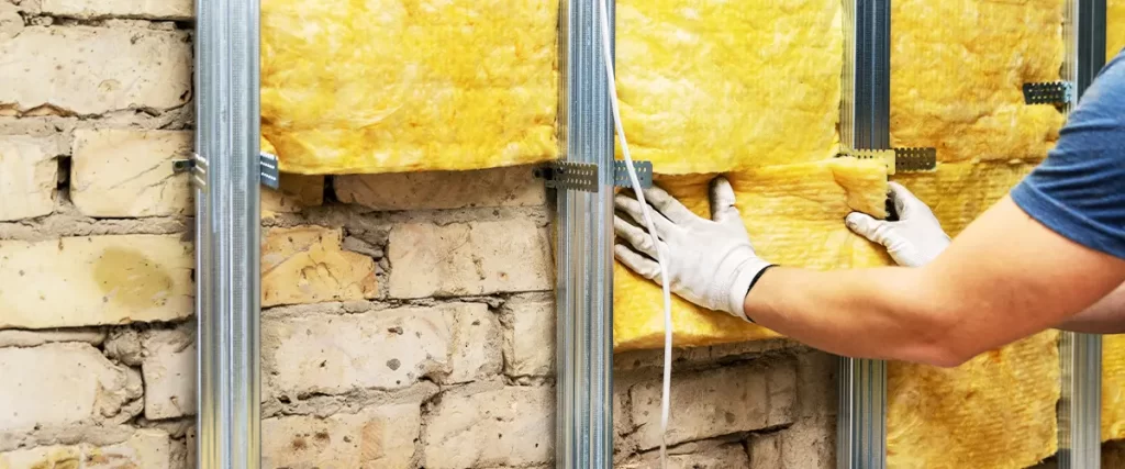 Man Performing Basement Insulation In Omaha